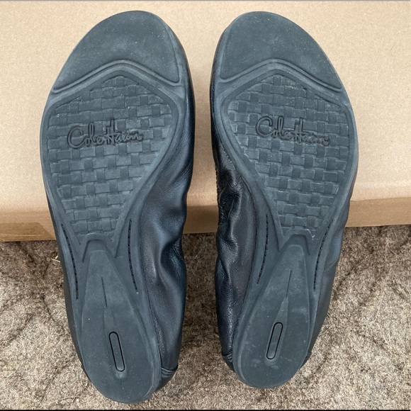 Cole Hann Black Leather Ballet Flats Size 7 - Picture 7 of 7